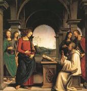 PERUGINO, Pietro The Vision of St Bernard (mk08) Spain oil painting artist